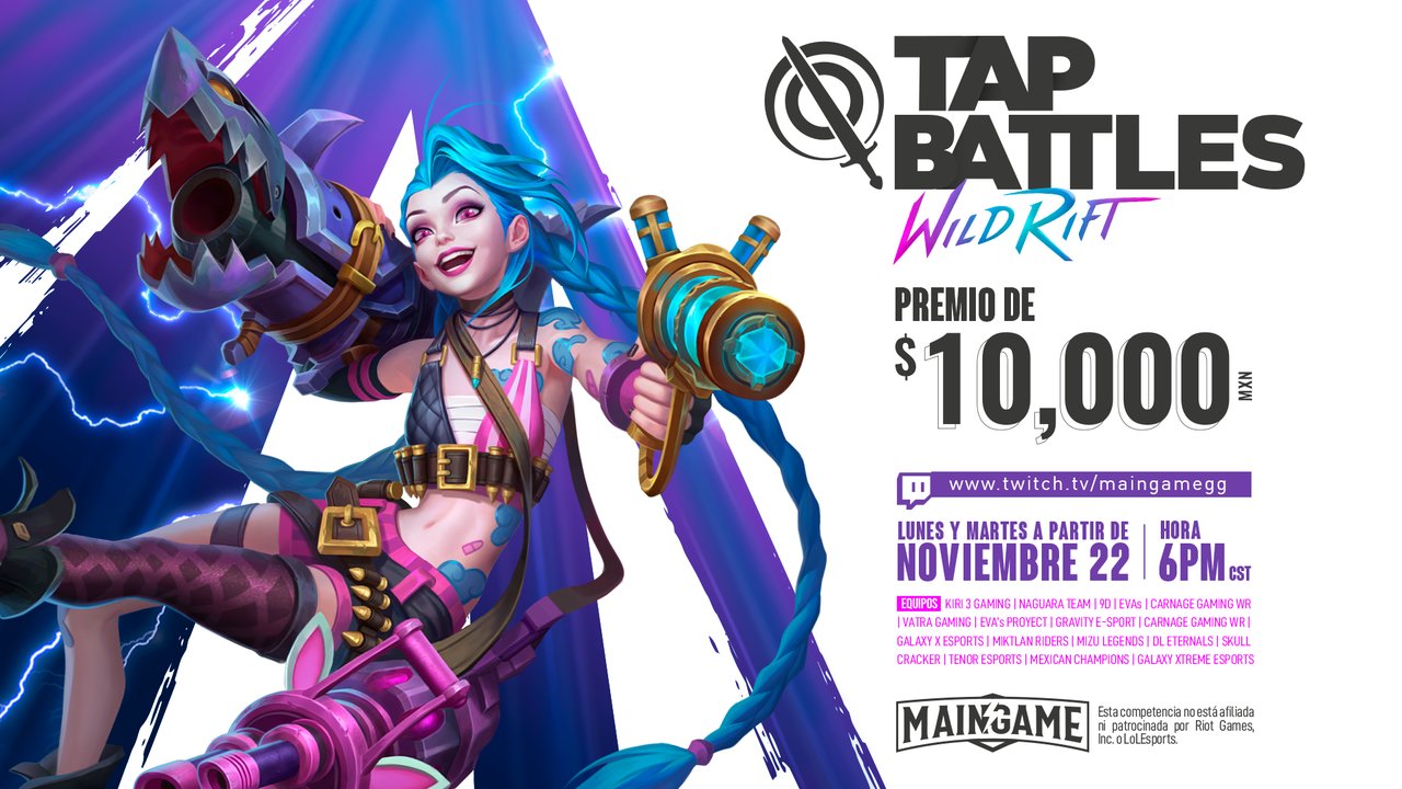 Tap Battles: Wild Rift Torneo Final de Liga 1 - Overview - Tournament ...
