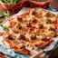 Pizza and meat balls
