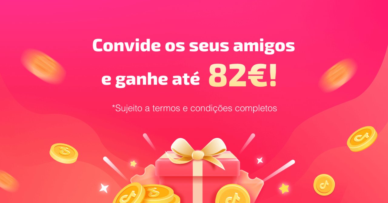 Baixe o TikTok e ganhe 82 hoje mesmo!