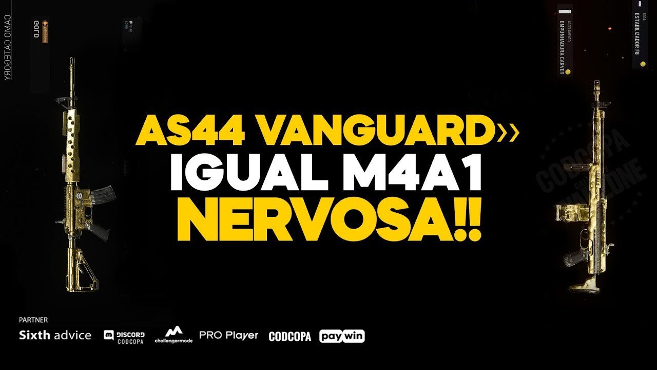 ✂️ AS44 em Gold com TSAU!!! Arma Brava!!!