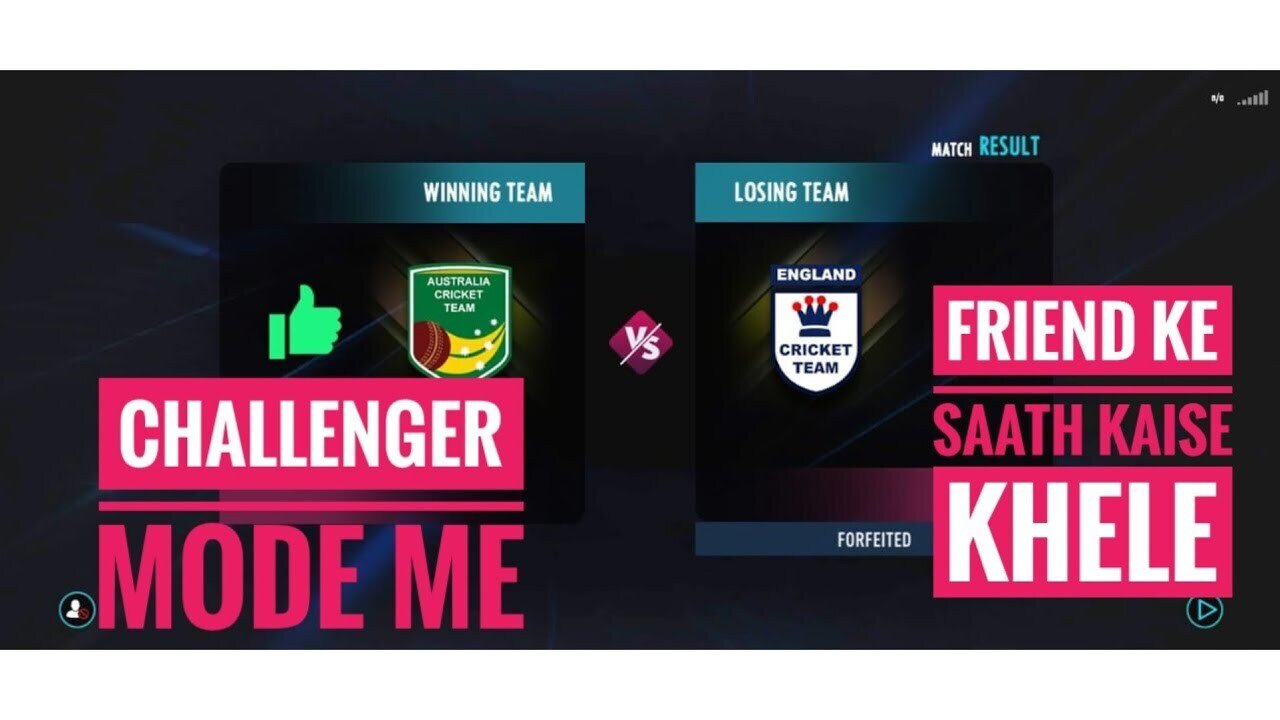 Playing one on one on challenger app 🧑‍🤝‍🧑 || Real cricket 22 || Challenger mode || #realcricket22