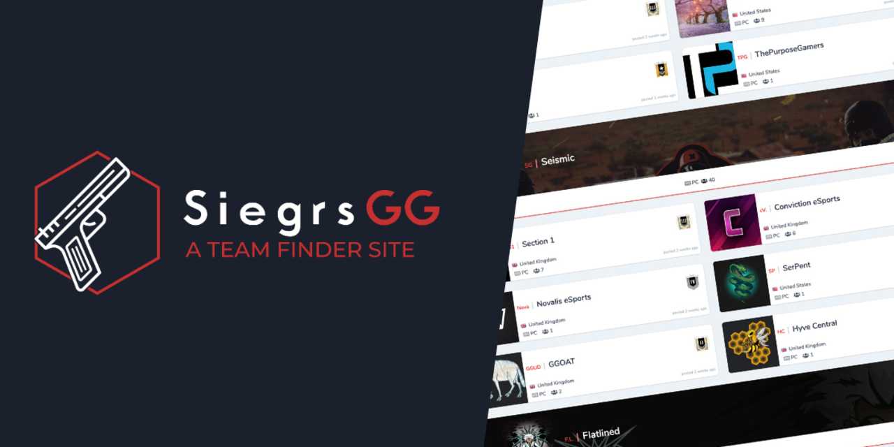 A Rainbow Six Siege Team Finder