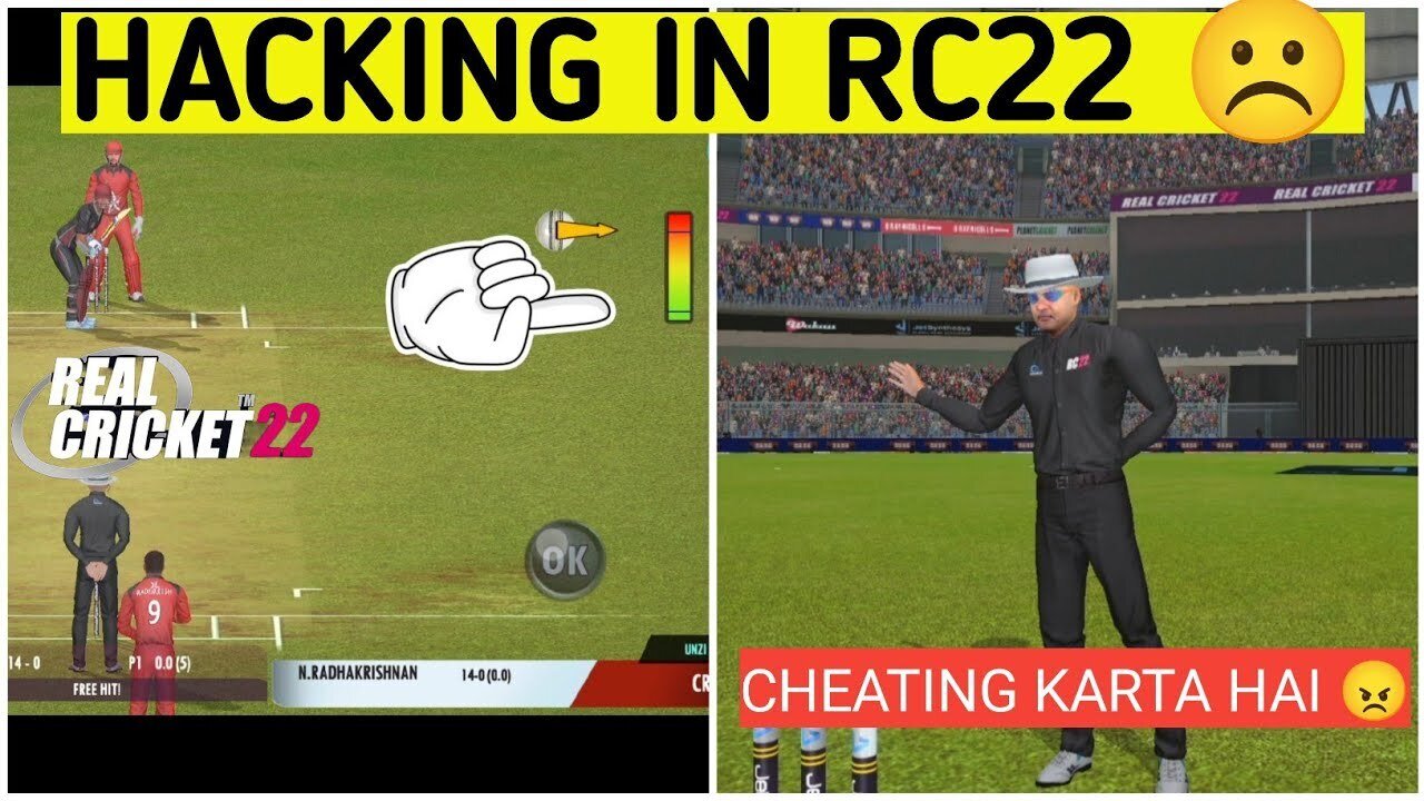 RC22™ Hacking in Multiplayer 😠 | Hacking Working in Real Cricket 22