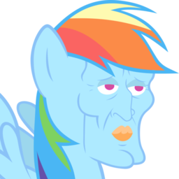 Rainbow Dash Squidward