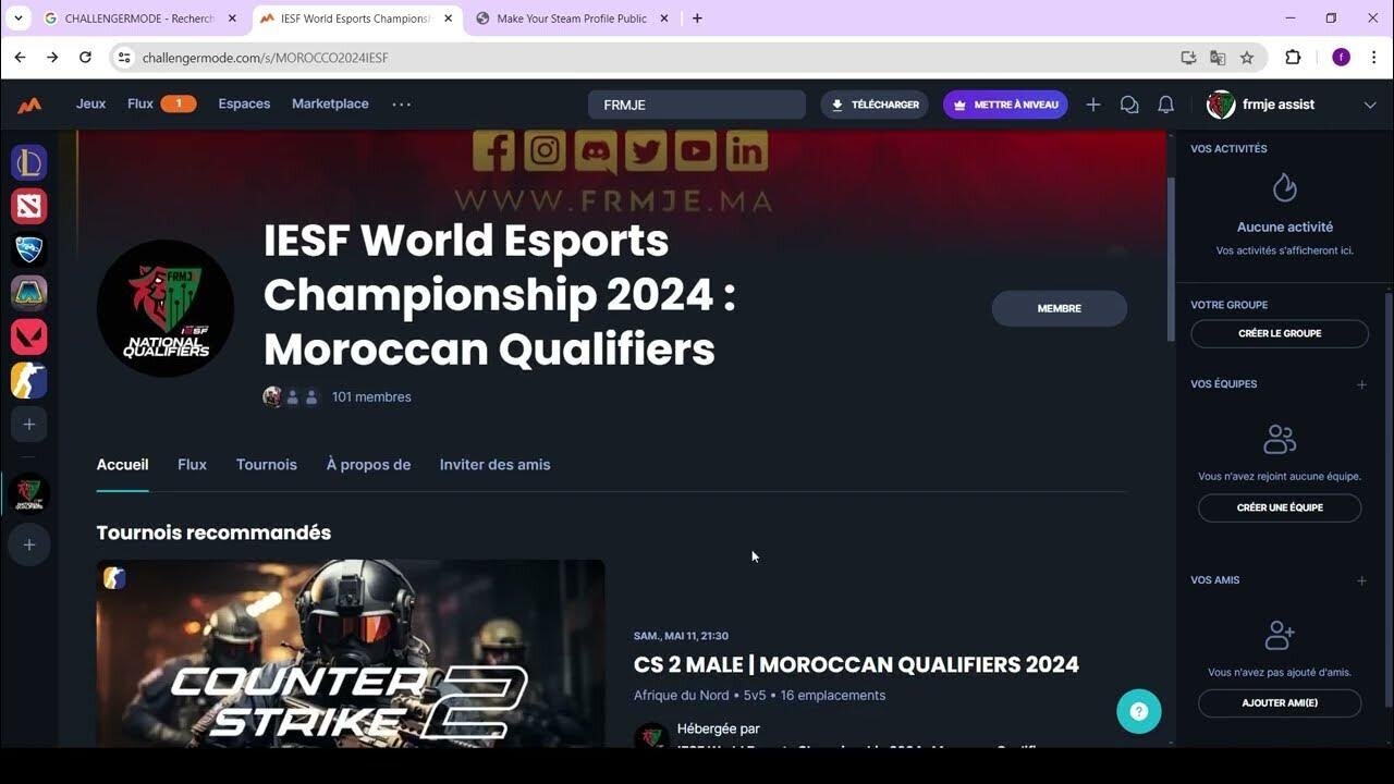 كيفية التسجيل في الإقصائيات المؤهلة لبطولة العالم IESF